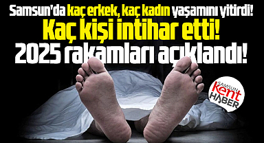 Samsun'da 2025 yılında kaç kişi öldü, kaç kişi intihar etti! Sayılar açıklandı!