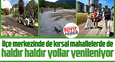 Samsun'da Atakum Belediyesi çok sayıda mahallede yol seferberliği başlattı! 