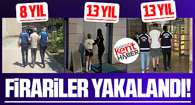 Samsun'da ikisi 13 yıl biri 8 yıl hapis cezası olan 3 firari hükümlü yakalandı