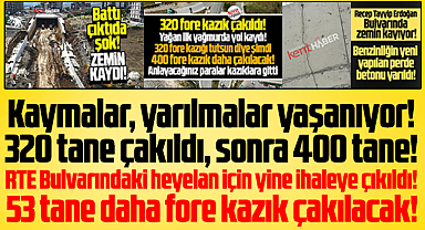 Samsun'da RTE Bulvarında heyelanı önlemek için 53 fore kazık ihalesi yapılacak
