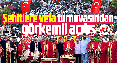 Samsun'da Şehitlere Vefa Futbol Turnuvasına görkemli açılış