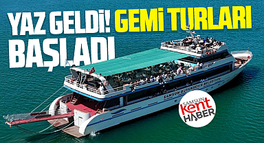 Samsun'da yaz ayıyla birlikte Samsunum-1-2-3 gemi turları başladı
