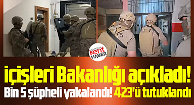 Samsun ile 69 şehirde bir haftada 423 uyuşturucu satıcısı tutuklandı