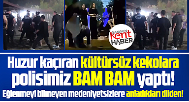 Samsun polisi Murat Boz ve Ceza konserinde kavga çıkartanlara nefes aldırmadı