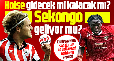 Samsunspor'da Holse gidecek mi? Sekongo gelecek mi? Resmi açıklama!