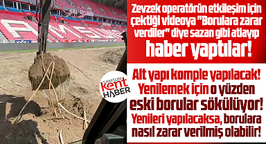 Samsunspor Stadı zemininde borulara zarar verildiği iddiası asılsız çıktı 