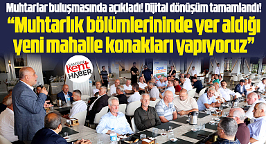 Canik Belediye Başkanı Sandıkçı muhtarlarla toplantı gerçekleştirdi