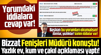 İlkadım Belediyesi Fenişleri Müdüründen kum, çakıl, yazlık ev iddialarına açıklama!