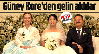 Samsun'a Güney Koreli gelin geliyor! Cemil Deveci'nin oğlu evlendi