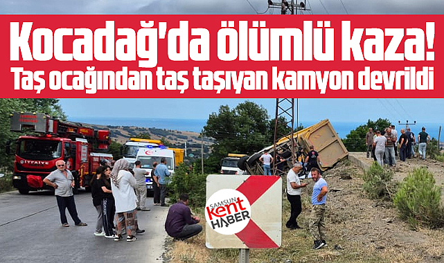 Samsun Atakum ilçesinde ölümlü feci kamyon kazası!