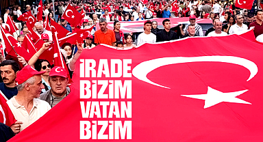Samsun'da 15 Temmuz'un 10. yılında İrade Bizim Vatan Bizim yürüyüşü yapıldı