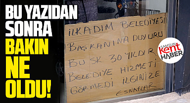 Samsun'da 30 yıldır hizmet alamayan sokak başkana seslendi, bakın ne oldu!