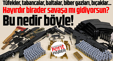 Samsun'da evde ele geçirilen cephanelik 'Savaşa mı gidiyorsun' dedirtti