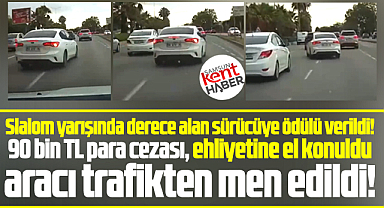 Samsun'da makas atan sürücü videodan tespit edildi! Cezayı yedi! 