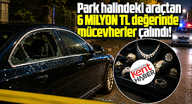 Samsun'da park halindeki araçtan 6 milyon TL'lik mücevher çalındı! 