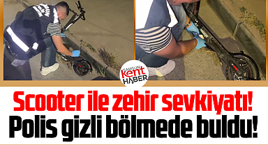 Samsun'da scooter ile uyuşturucu ticareti! Polis yakaladı!