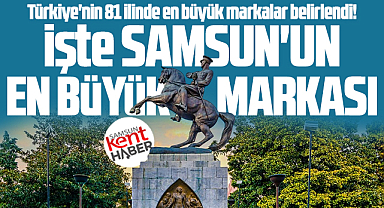 Samsun sanayisinin en büyük markası araştırıldı! İşte Samsun'un en büyüğü