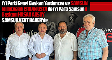 Erhan Usta ve Hasan Aksoy, Samsun Kent Haber'i ziyaret etti