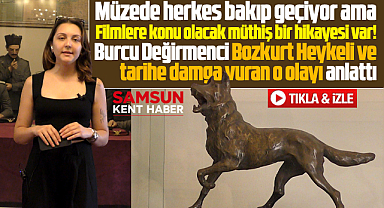 Samsun'da müzedeki Bozkurt Heykeli'nin filmlere konu olacak hikayesi