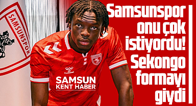 Samsunspor onu çok istiyordu! Sekongo formayı giydi!
