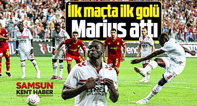 Samsunspor'un Süper Lig yeni sezonda ilk maçta ilk golünü Marius attı