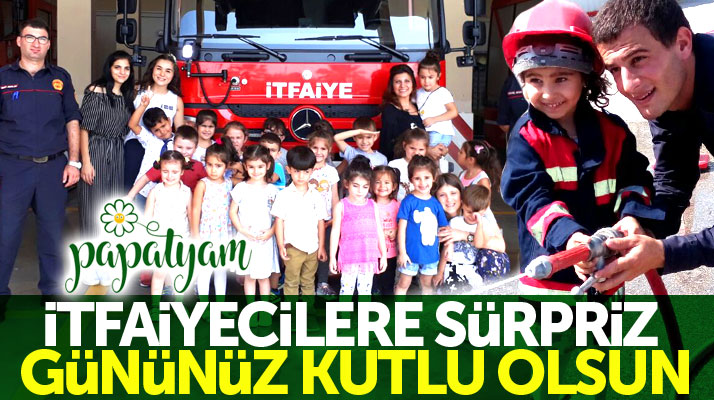 Samsun'da Papatyam Kreş öğrencileri İtfaiye Haftasını Samsun İtfaiyesinde kutladı