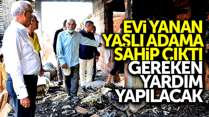 Samsun Büyükşehir Belediyesi evi yanan Fevzi Karaman'a yardım yapacak