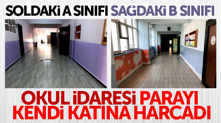 Samsun'da okul idaresi tadilat parasını kendi katına harcadı iddiası