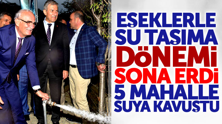Samsun'un Alaçam ilçesinde 5 mahallenin su hasreti sona erdi