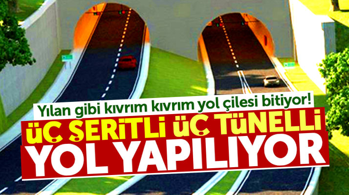 Samsun'da Ayvacık-Çarşamba arasında üç şeritli ve üç tünelli kara yolu yapılacak