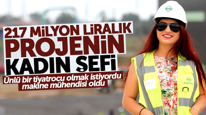 Samsun Lojistik Köy inşaatının denetimini kadın çalışan Esra Kündüzler yapıyor