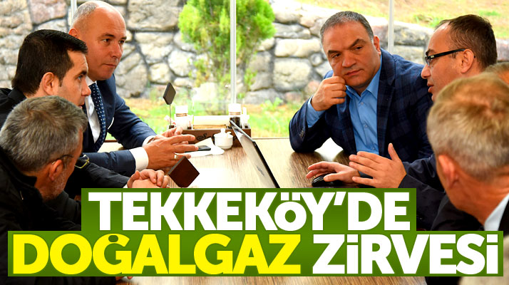 Samsun Tekkeköy'de Kutlukent bölgesi için doğalgaz çalışması başlatıldı