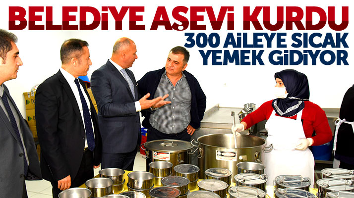 Samsun'da Tekkeköy Belediyesi aşevi kurdu 300 aileye sıcak yemek gidiyor