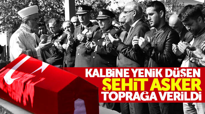 Hatay'da kalp krizi sonucu şehit olan Samsunlu asker Cihan Sezen toprağa verildi