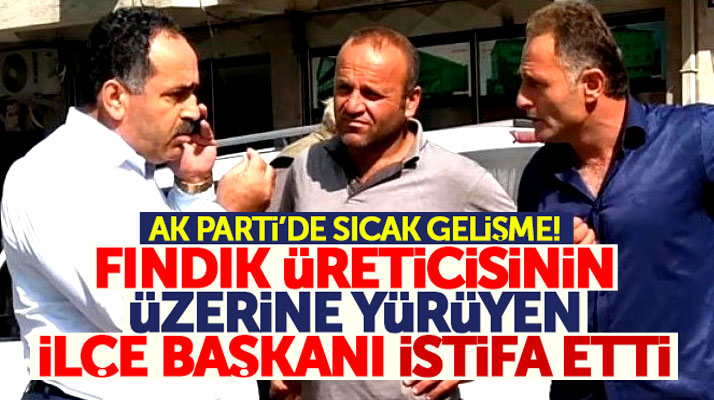 Samsun'da AK Parti 19 Mayıs İlçe Başkanı İrfan Kalaycı istifa etti