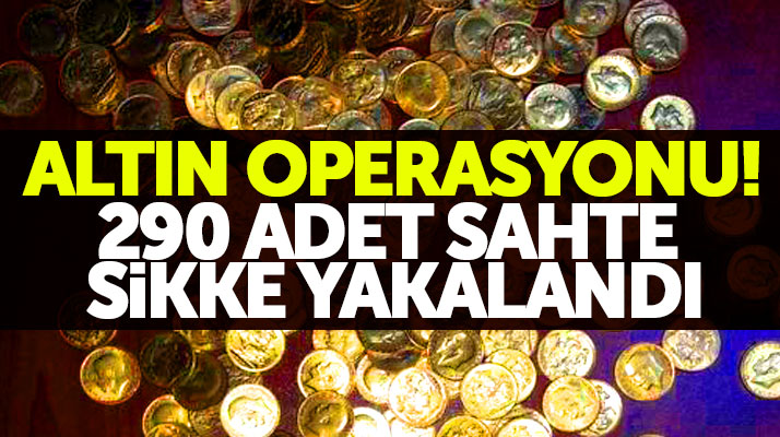 Samsun'da iki Suriyeli 290 adet sahte sikke altın ile yakalandı