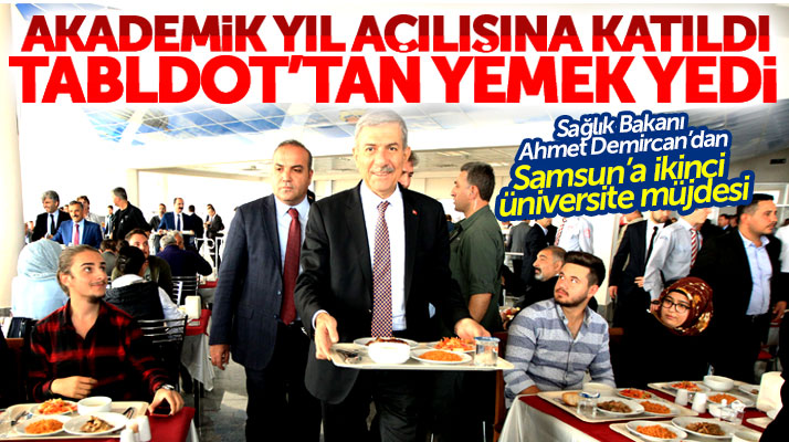 Sağlık Bakanı Demircan Samsun'da OMÜ'nün akademik yıl açılış törenine katıldı