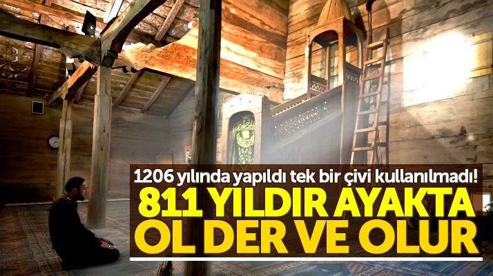 Samsun'da 811 yıldır ayakta duran Göğceli Camisi özellikleri ile hayrete düşürüyor