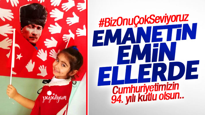 Samsun'da Papatyam Kreş öğrencileri Cumhuriyet Bayramı'nın 94'üncü yılını kutladı