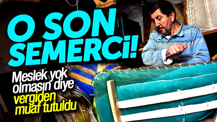 Samsun Vezirköprü'de yaşayan son semerci ustası 40 yıldır baba mesleğini yapıyor