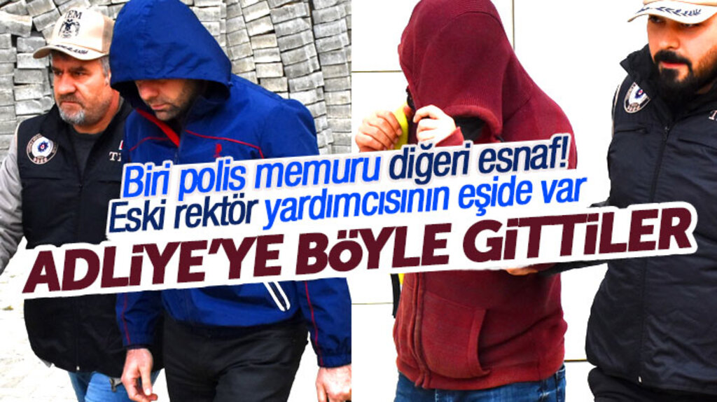 Samsun'da FETÖ'den alınan eski rektörün eşi, polis memuru ile bir esnaf Adliyeye sevk edildi