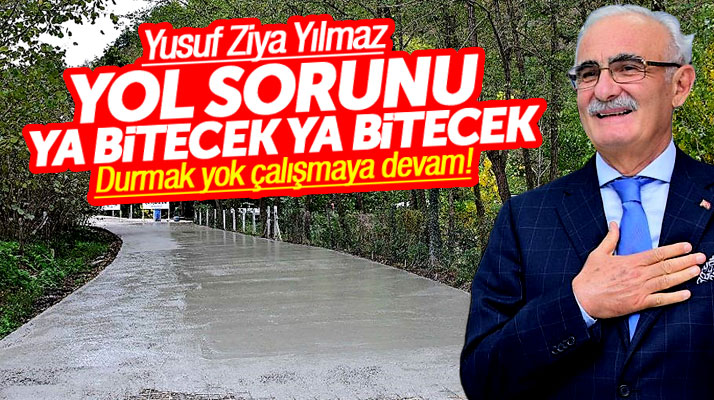 Yusuf Ziya Yılmaz Terme'de açıkladı: Yol sorunu çözülene kadar çalışacağız