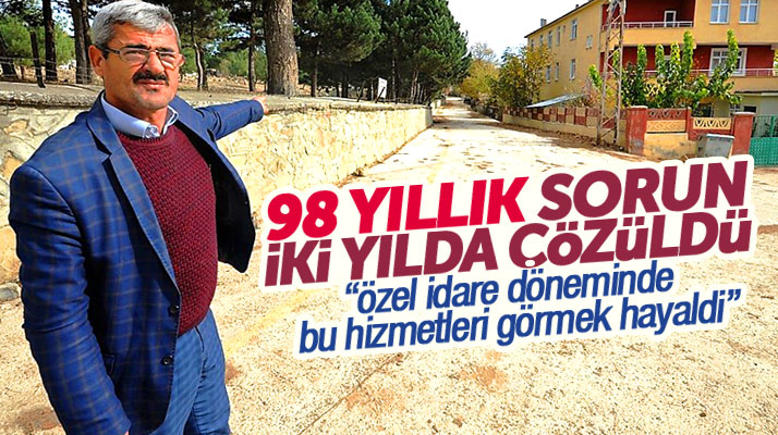 Samsun Büyükşehir Belediyesi 98 yıllık köyün içme suyu ve yol sorununu iki yılda çözdü