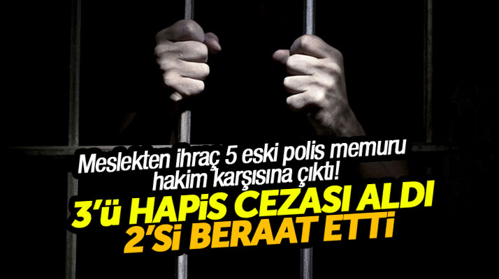 Samsun'da FETÖ'den tutuklu 3 eski polis memuru hapis cezası aldı, 2 polis beraat etti