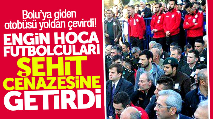 Samsunspor Teknik Direktörü İpekoğlu şehit Erhan Karaca'nın cenaze namazına katıldı