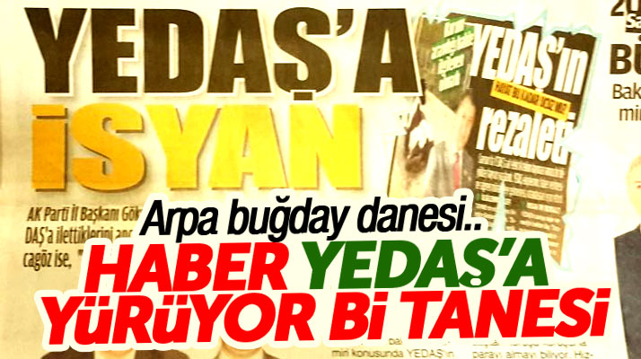 Samsun'da yerel gazeteler YEDAŞ'a bayrak açtı