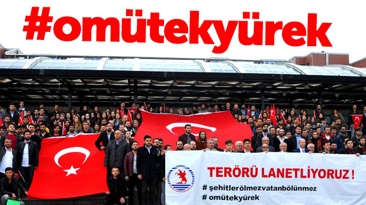 Samsun OMÜ Öğrenci Konseyi terörü lanetledi
