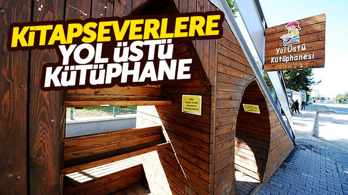 Samsun'da kitapseverler için üst geçit altına Yolüstü Kütüphanesi yapıldı