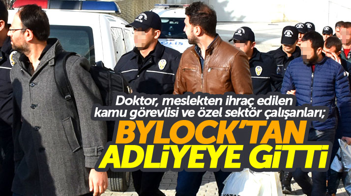 Samsun'da ByLock'tan gözaltına alınan 14 kişi Adliyeye sevk edildi