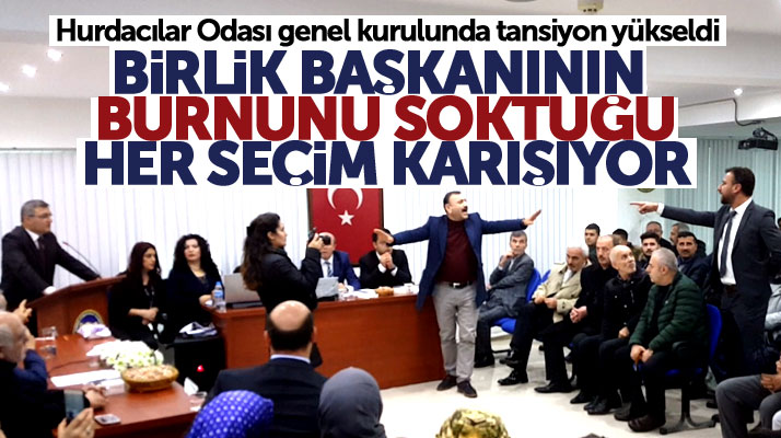Samsun Hurdacılar Odası'nın başkanlık seçiminde Eyüp Güler yüzünden gerginlik çıktı